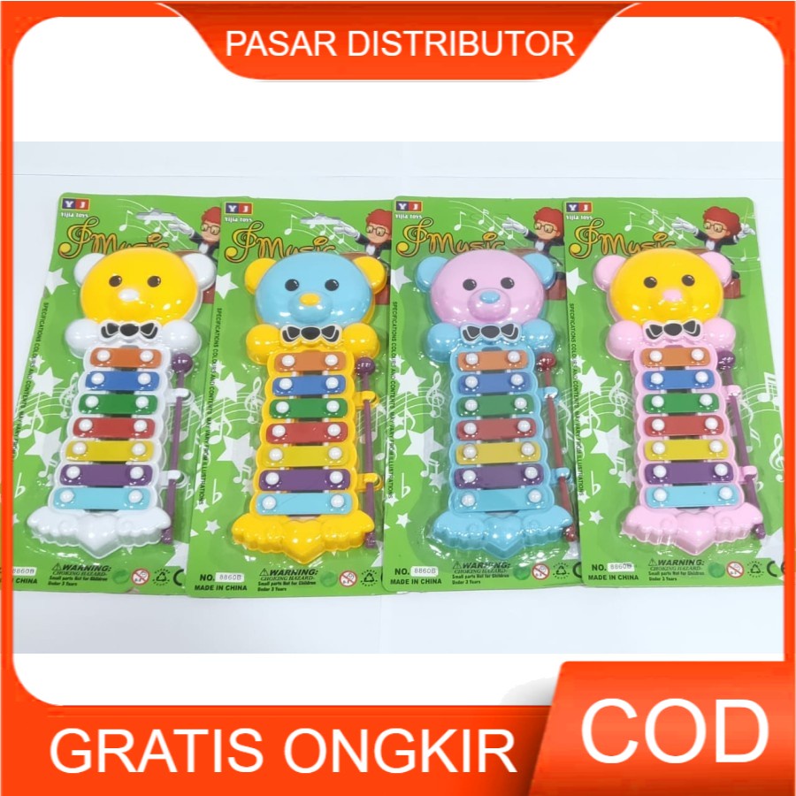 Mainan Alat Musik Xylophone Baby Musical Edukasi Anak Kulintang Bear Mainan Anak