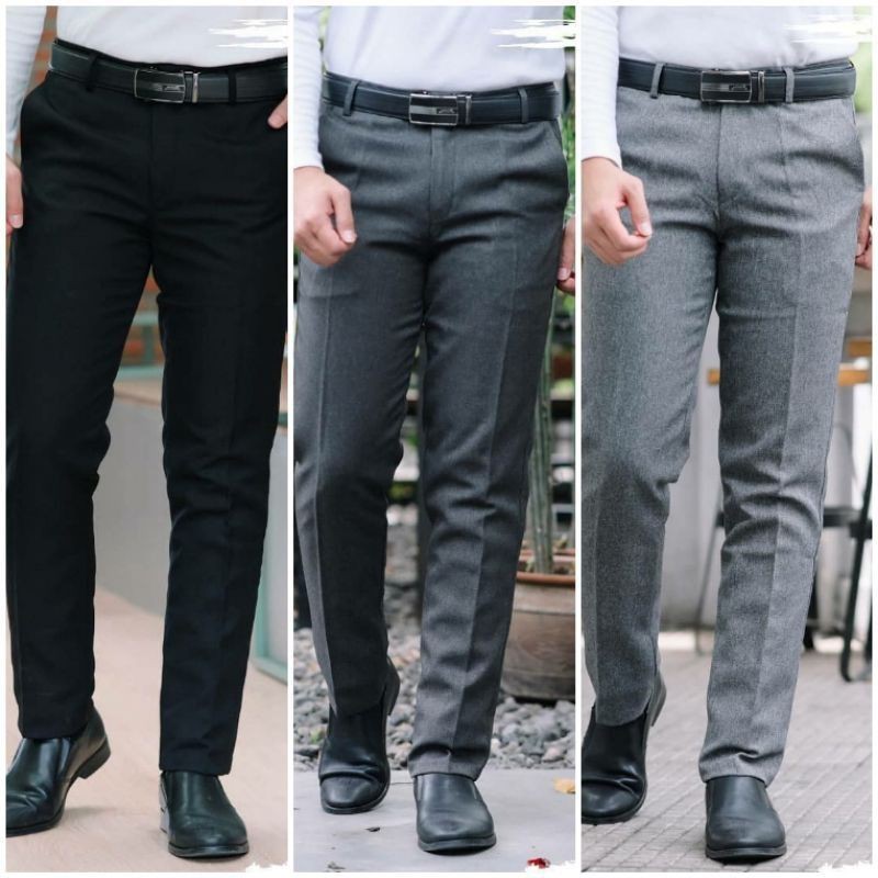 TERLARIS...CELANA FORMAL PRIA SLIMFIT/CELANA KANTOR/CELANA KERJA/CELANA BAHAN DASAR PRIA