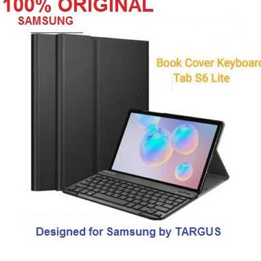 Targus Book Cover Keyboard Samsung Tab S6 Lite Original 100% - Hitam