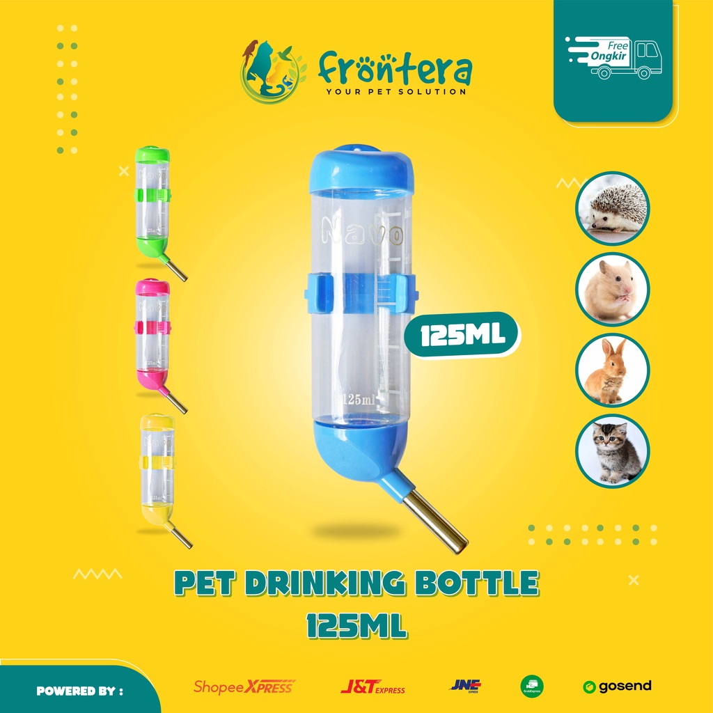 FRONTERA I Tempat Minum Hamster 125Ml Pet Drinking Bottle Minum Hewan
