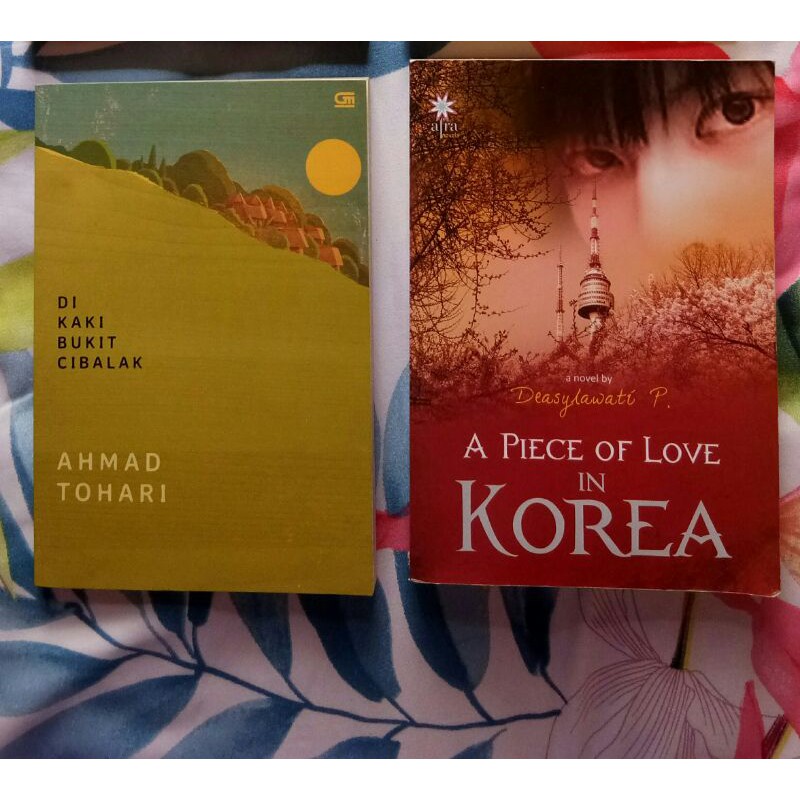Preloved Novel Di Kaki Bukit Cibalak & A Piece of Love in Korea
