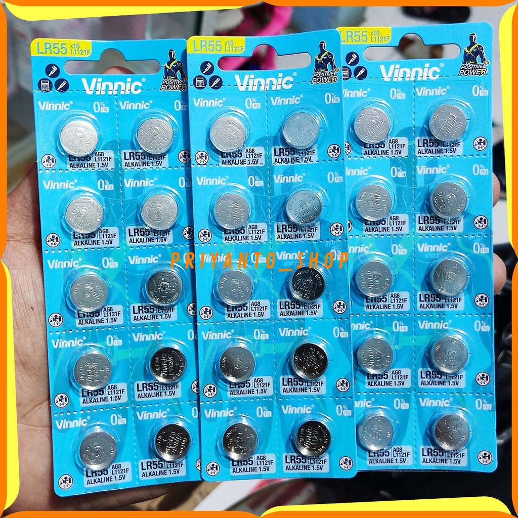 Baterai Batrei Original murah Vinnic LR55 AG8 1120 L1120  Termurah