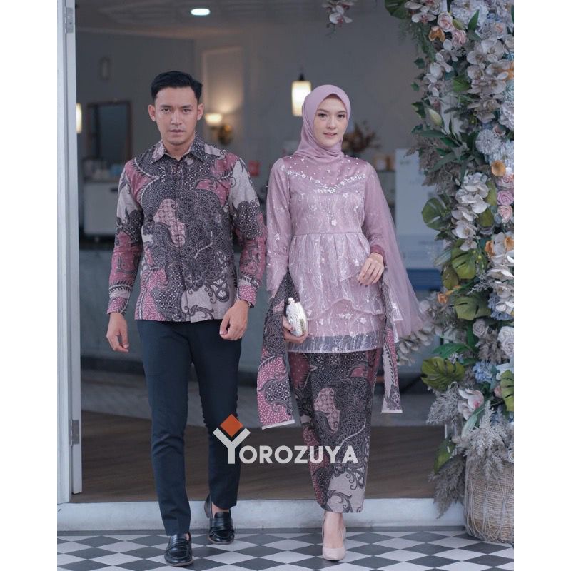 Kebaya muslim batik jumbo remaja kebaya pernikahan sarimbitan kutu baru kebaya muslim batik cewek cowok kebaya muslim lamaran MECCA COUPLE KONDANGAN KEBAYA SET DUSTY KEMEJA BATIK KOMDANGAN KEBAYA WISUDA CANTIK KEKINIAN