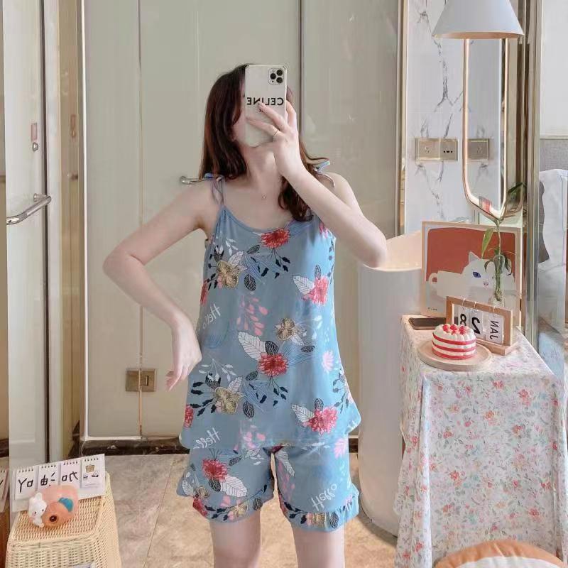 Piyama Set Baju Tidur Import murah model Babydoll wanita daster bahan kaos katun