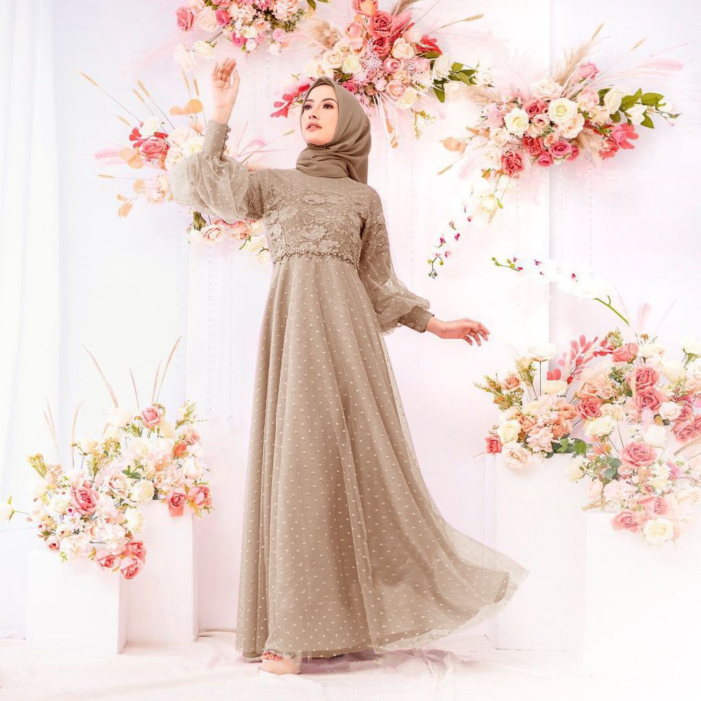 MX SELINA FASHION GAMIS WANITA MEWAH TERLARIS TERBARU / LENGAN PANJANG / PAKAIAN MUSLIM