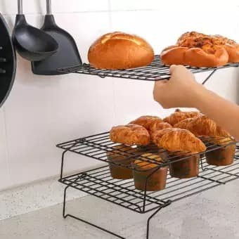 Rak Pendingin Kue cake tingkat 3 susun cooling rack tier good quality