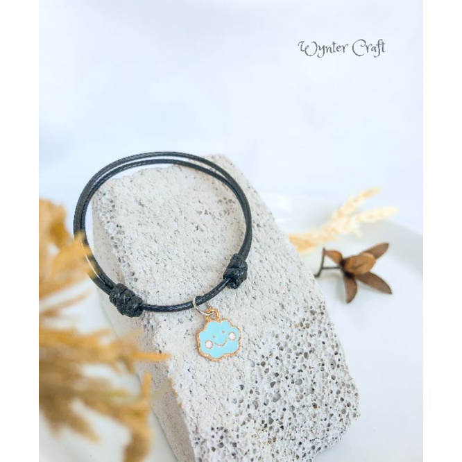 WA137 Gelang Tali Charm Sky / Rainbow / Sun / Clouds by Wynter Craft