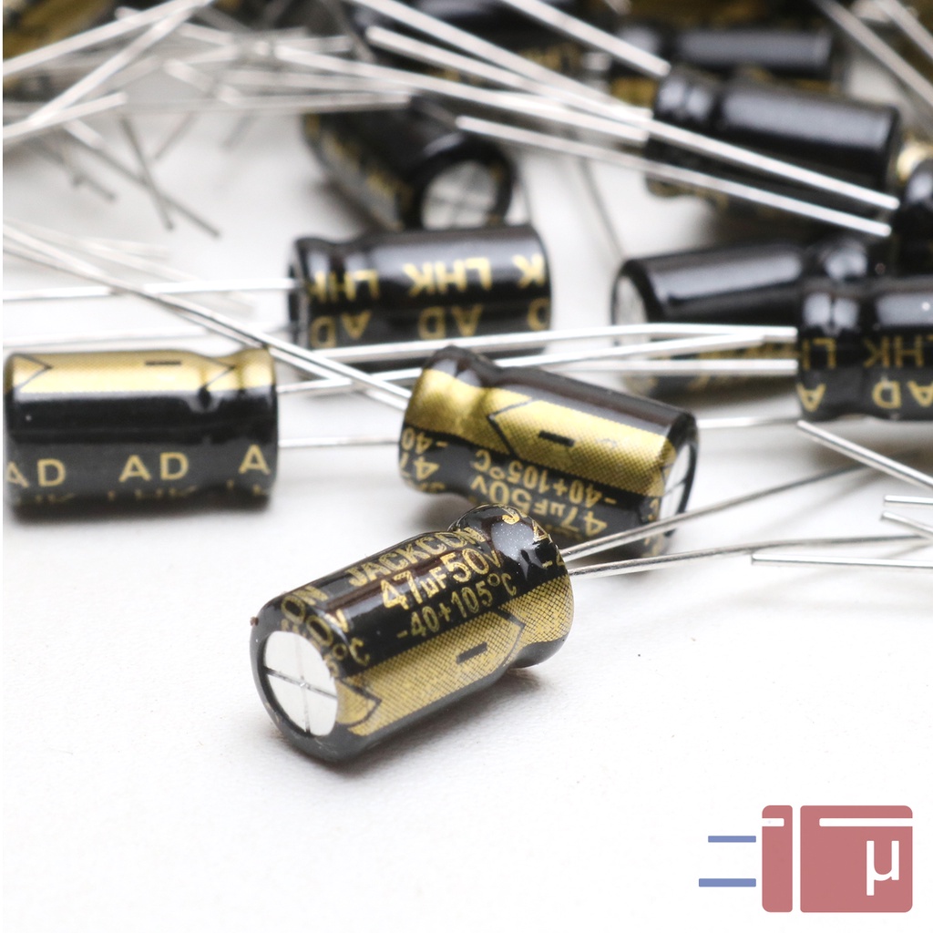 x10 Elco 47uF 50V Jackcon Original Taiwan