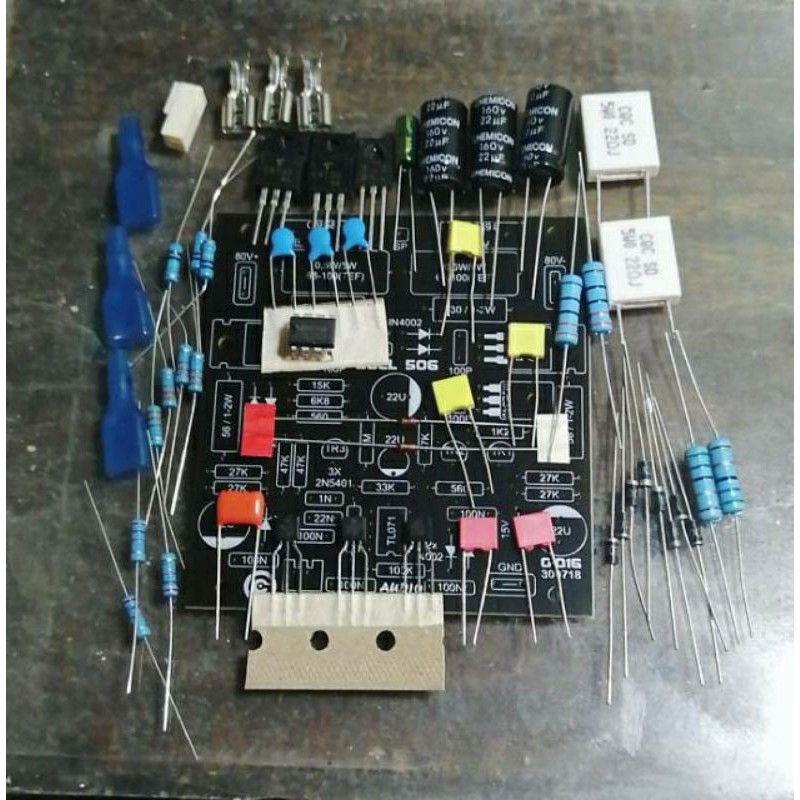 pcb socl 506 plus komponen lengkap