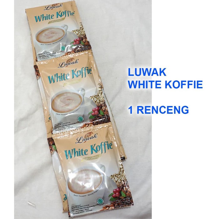 Luwak White Coffee 1 Renceng Isi 10 Pcs | Kopi Luwak