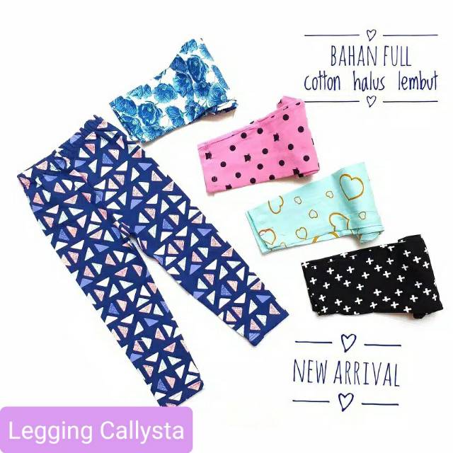 ❤️ LEGGING CALLYSTA Termurah Ecer Grosir | Celana Panjang Anak Motif dan Polos Callysta