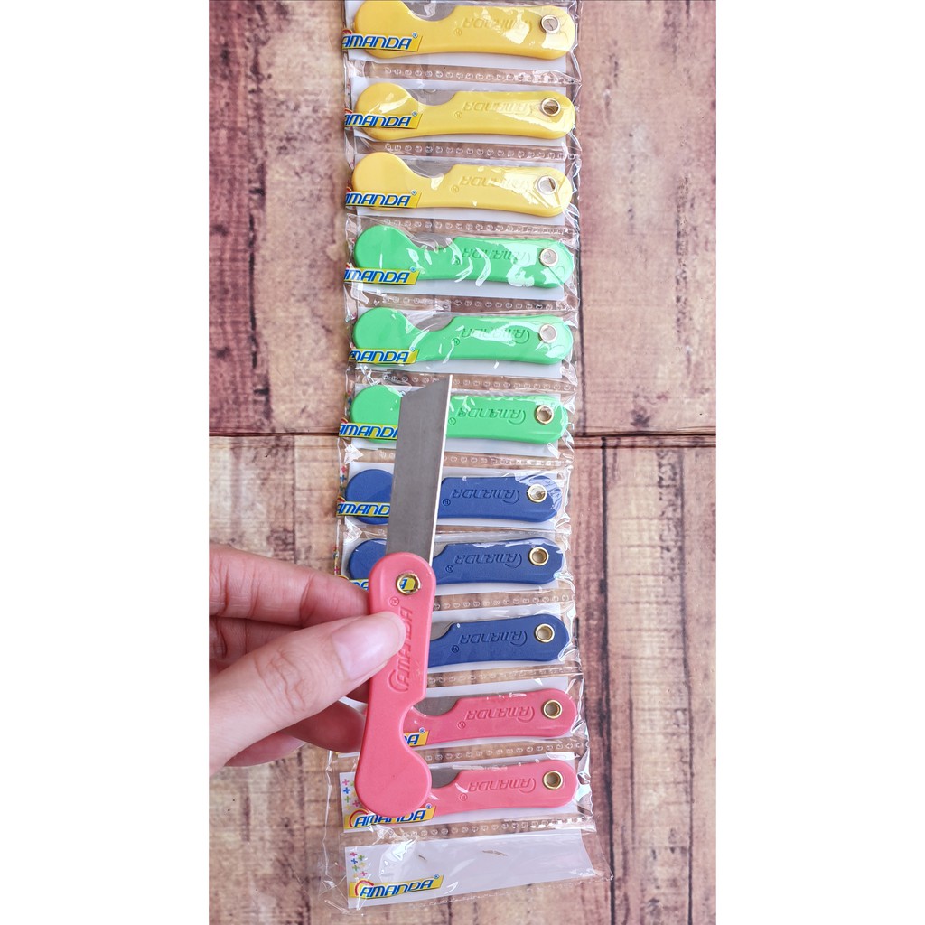 12Pcs Pisau Lipat Amanda APL 01 - Cutter Kecil Renteng