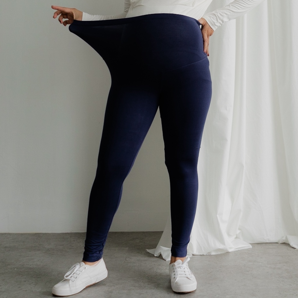 Bajuboo Lisha - Legging Hamil JUMBO Bumil Friendly Katun Rayon Spandex