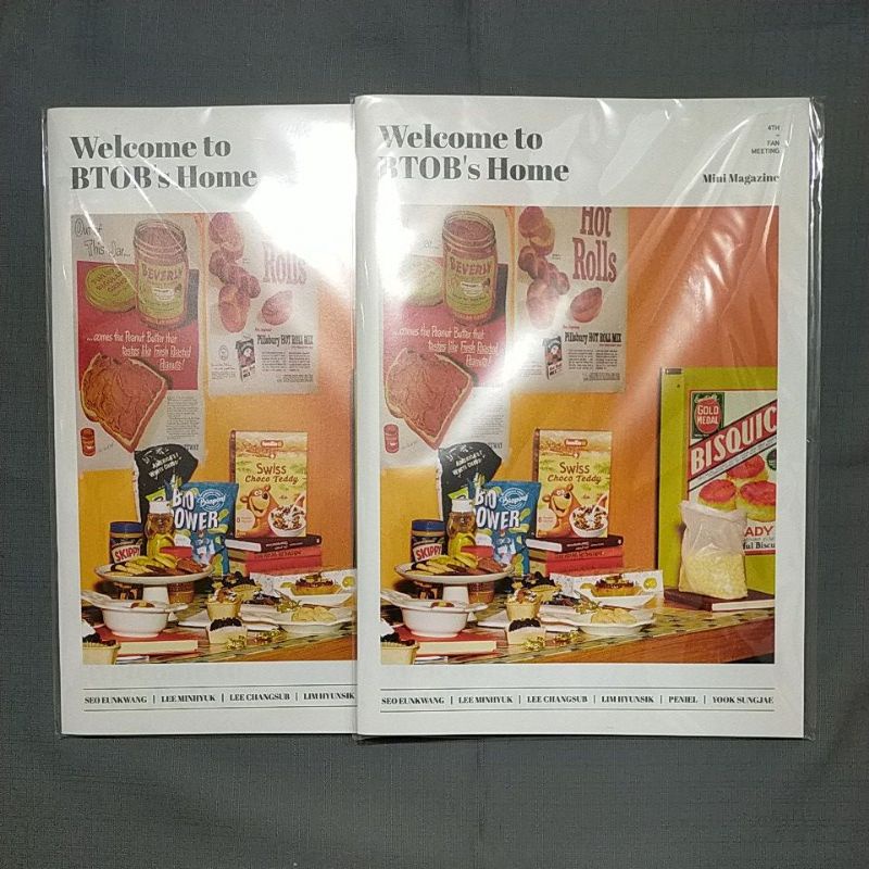 BTOB FAN MEETING FAN MEET MERCHANDISE MD MINI MAGAZINE EUNKWANG MINHYUK CHANGSUB HYUNSIK PENIEL ILHO