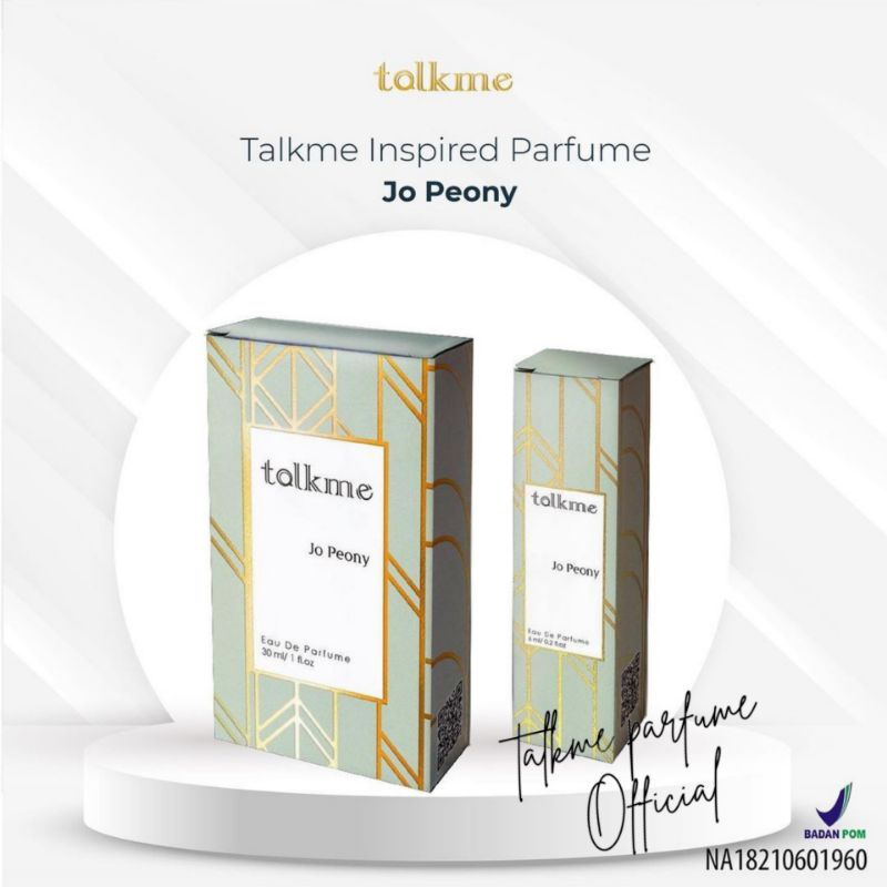 Talkme Parfume Jo Peony Bpom / Talkme Parfum / Talk me Parfume / Talk me Parfum
