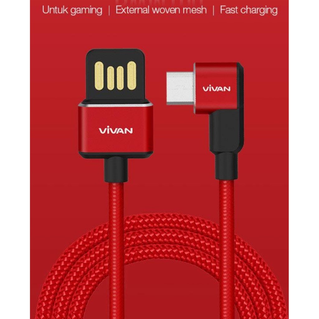 Kabel Data Gamer Vivan Micro - Kabel Fast Charging Micro Gamers BWM100