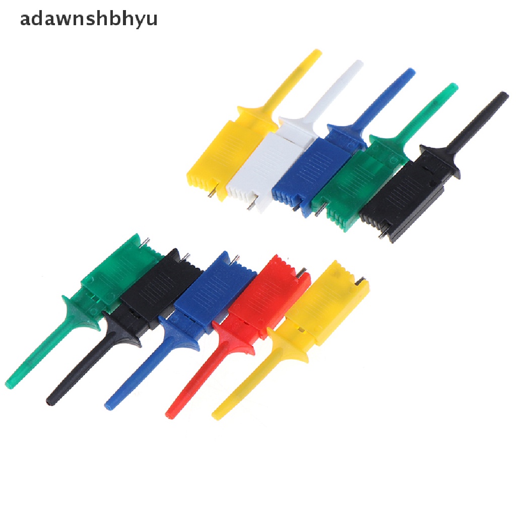 Adawnshbhyu 10pcs Test Hooks Klip Untuk Alat Ukur Test Clip Flat Hook