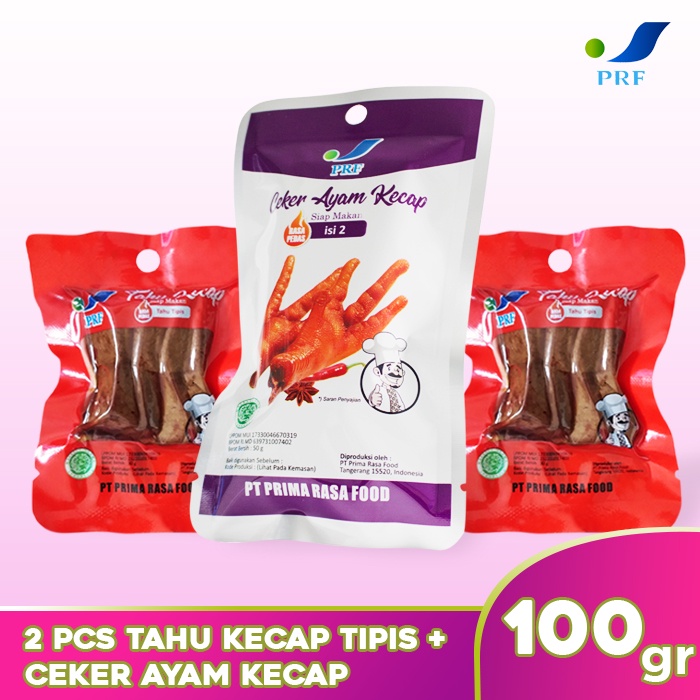 

Ceker Ayam Kecap + 2 pcs Tahu Tipis Siap Makan - Makanan Siap Saji - Makanan Instan - PRF