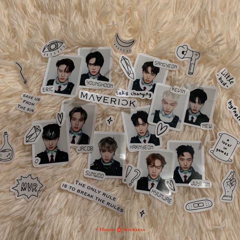 Stiker Kpop The Boyz Maverick / Thrill Ride Album Edition (Unofficial / Fanmade)