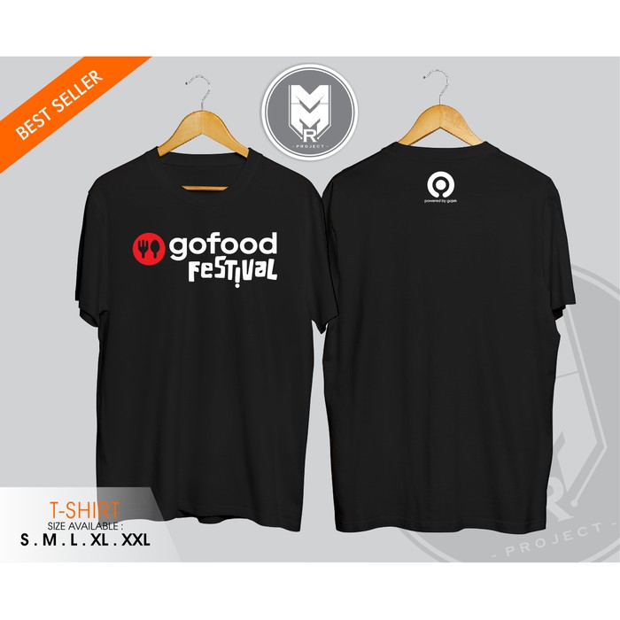 Kaos / Baju / Tshirt Gofood Festival Powered By Gojek Termurah