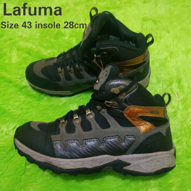 Sepatu gunung lafuma sepatu hiking sepatu outdoor original ukuran 44 sepatu second  mantab
