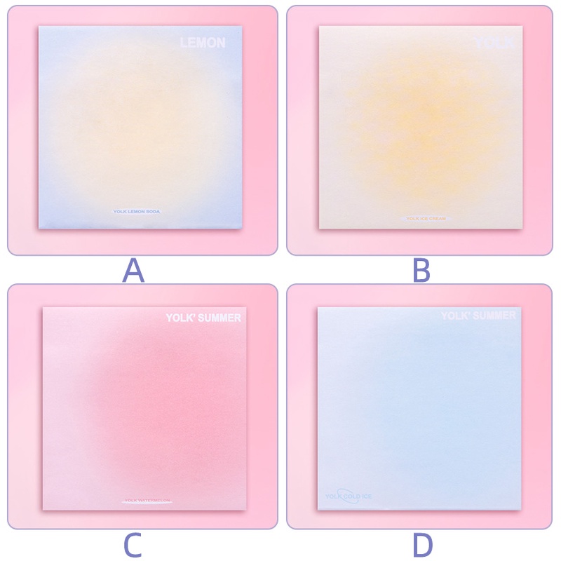 50 Lembar Sticky Note Mini Warna Gradasi