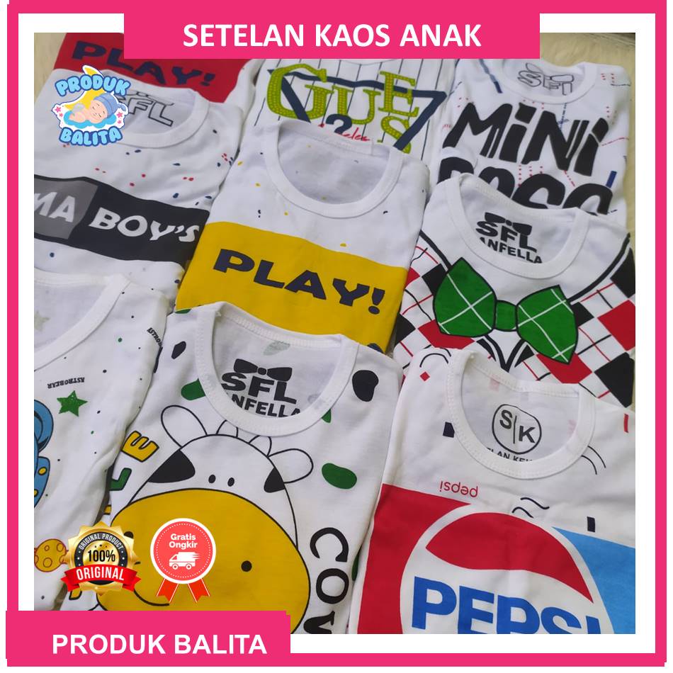 Setelan Baju Anak Bayi Kekinian Baby Cowok 0-12 Bulan Set bayi Laki-laki Terlaris