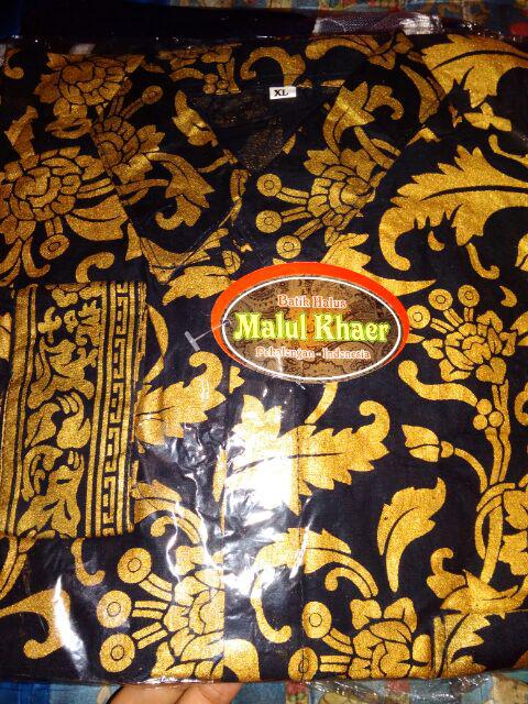 Kemeja Batik Lengan Panjang M L Xl Batik Hrb026 Kenongo   Bahan Halus