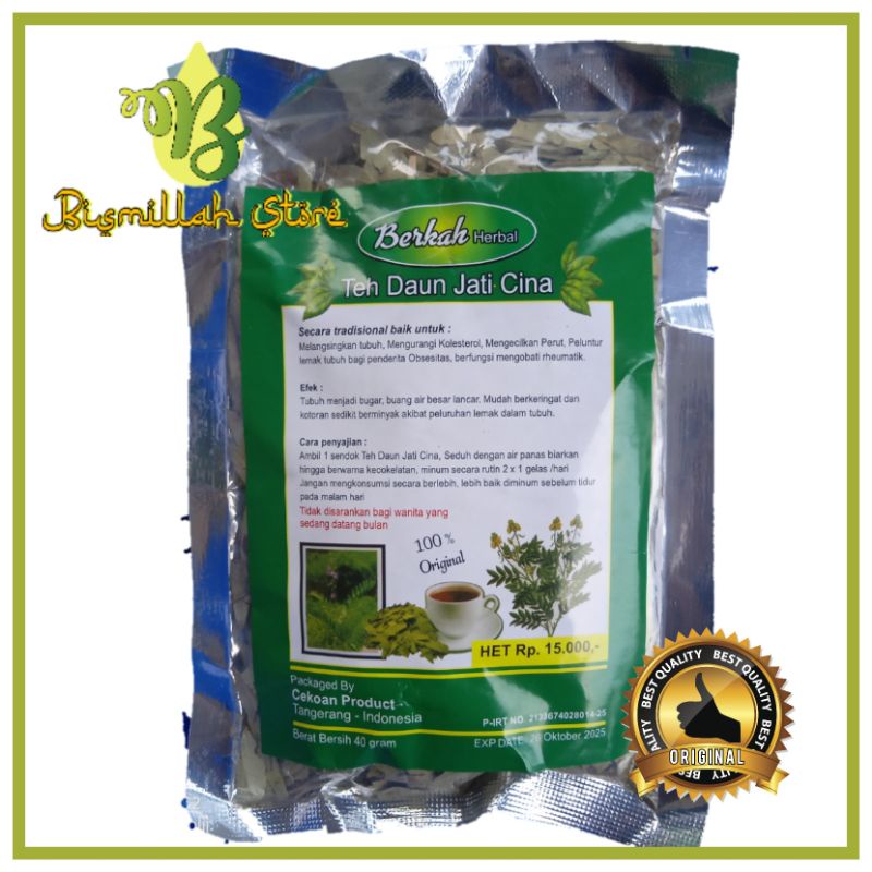 

Teh daun jati cina Berkah herbal / pelangsing badan