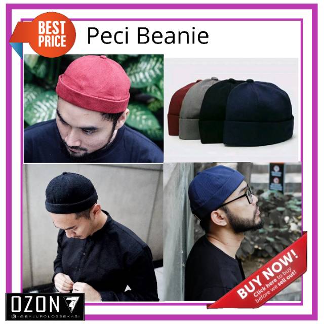 Peci sholat peci beani miki hat peci kopiah anak sholat topi bucket peci uas topi polos polosan