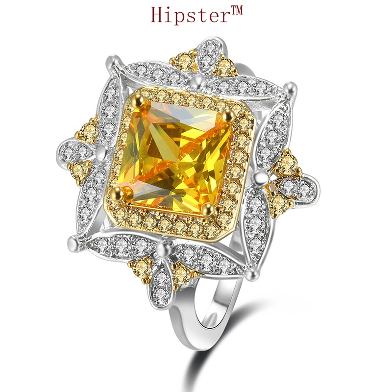 Blast hot sale fashion luxury set colored treasure ring