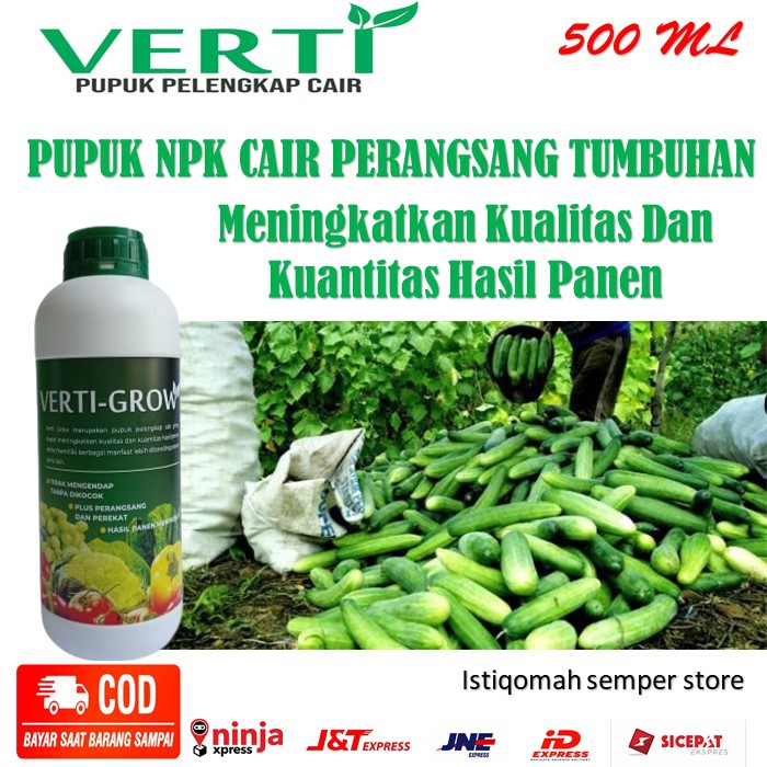 Promo VERTI GROW Pupuk NPK Pelebat Buah - VERTI GROW Obat Perangsang Tumbuhan - Verti Grow Pupuk NPK