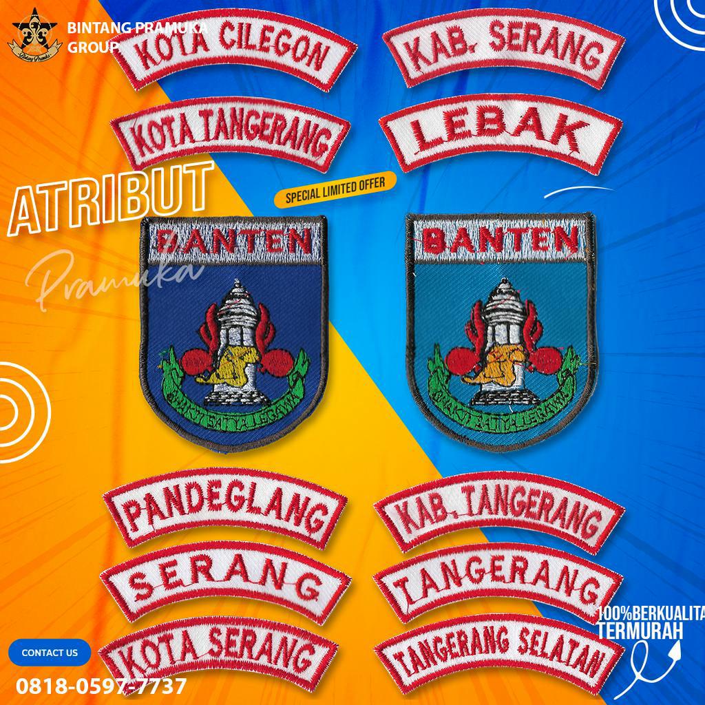 Kwarcab Lokasi Pramuka Kwarda Banten dan Lokasi Seluruh Banten Pramuka Logo Bordir