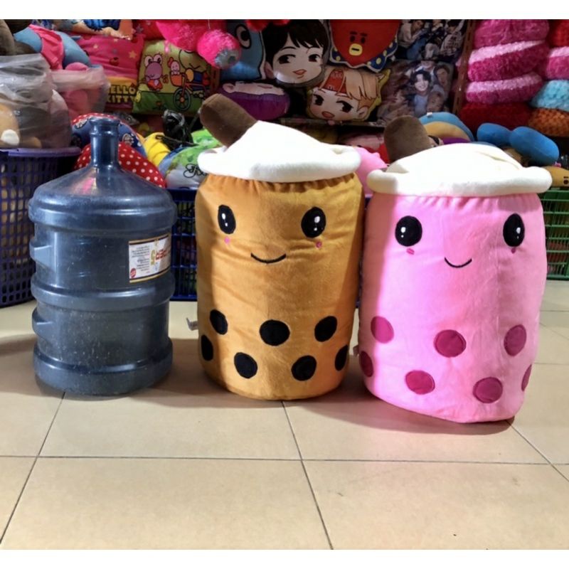 0Boneka Boba Milk Tea Besar Jumbo SNi Real Produk Import