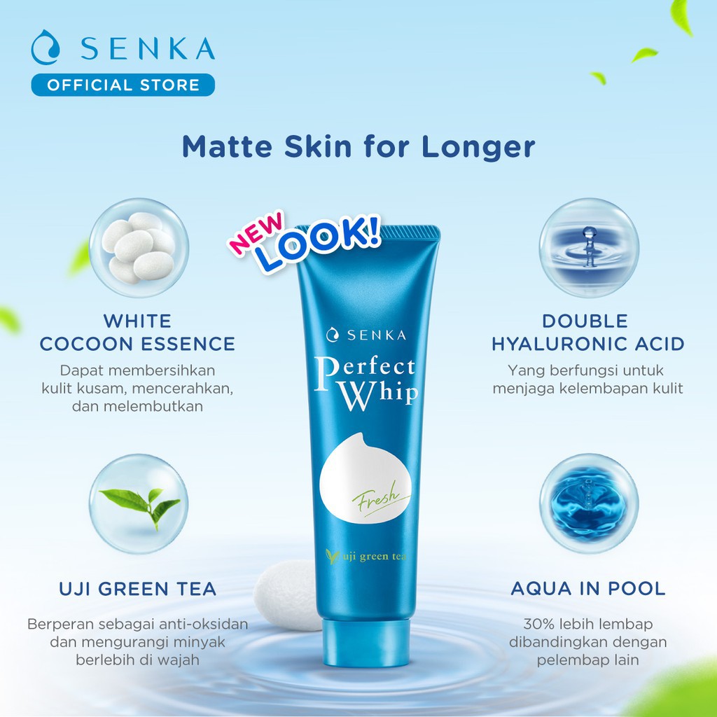 SENKA Perfect Whip Fresh Anti Shine Facial Foam 50gr