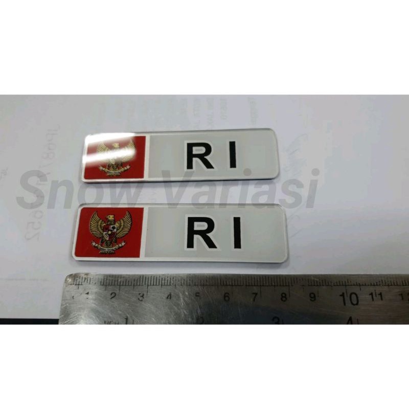 Emblem Plat logo garuda RI merah putih