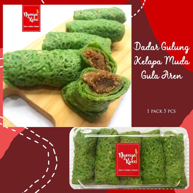 

Dadar Gulung Kelapa Muda Gula merah