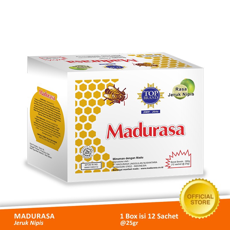 Madurasa Jeruk Nipis Sachet 12x25 Gr Box Indonesia