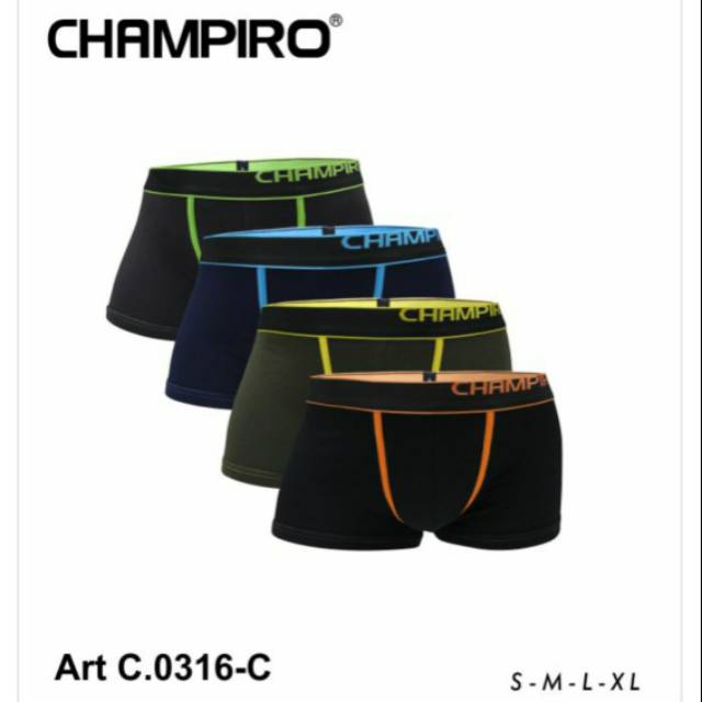 3pcs| cd boxer pria champiro 0316c