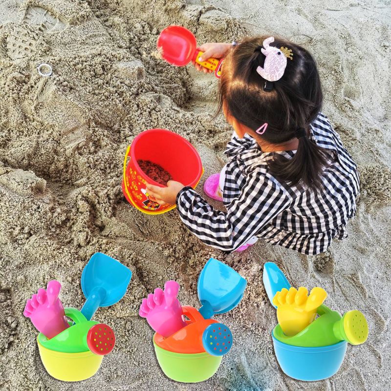 Mary 3pcs/set Pot Bunga Mandi Bayi Anak Pantai Pasir Untuk Bermain Mainan Edukasi Lucu To