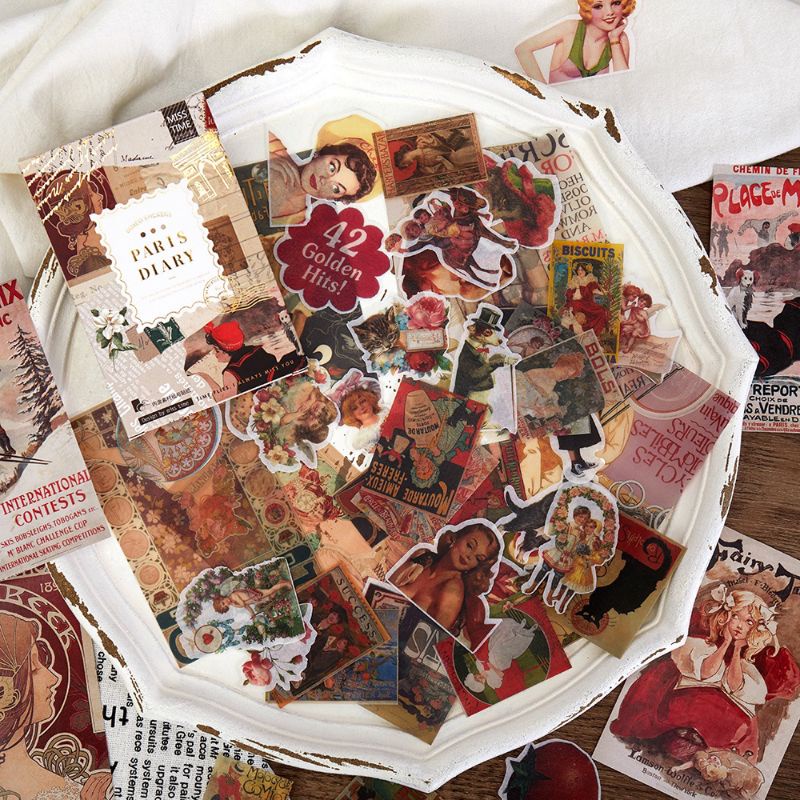 

(sharing isi 5) Ins Style Stickers Scrapbooking Junk Journal Original Vintage