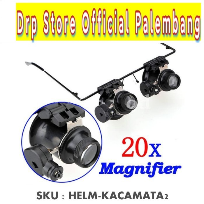 Kacamata Pembesar Reparasi Jam atau Perhiasan 20x Magnifier