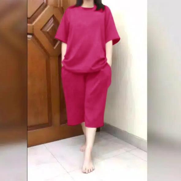 Tidak Diragukan.. setelan kulot jumbo/set kulot jumbo polos/baju wanita