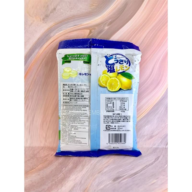 (JSO) Cocon salt &amp; lemon candy 150 gr/ permen rasa lemon dan garam
