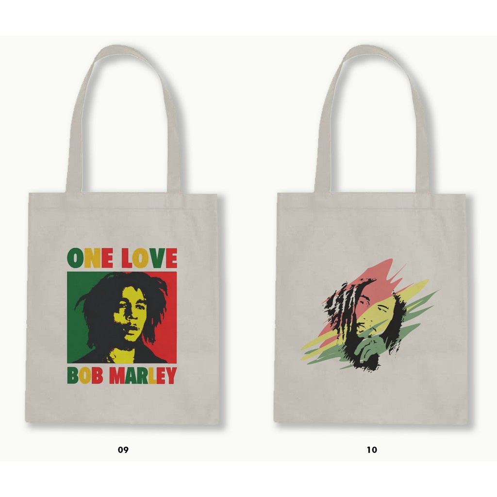 TOTE BAG BLACU 30X40 - BOB MARLEY