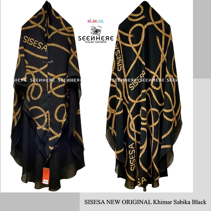 [𝐒𝐄𝐄𝐍𝐇𝐄𝐑𝐄] SISESA NEW ORIGINAL Khimar Sabika Black