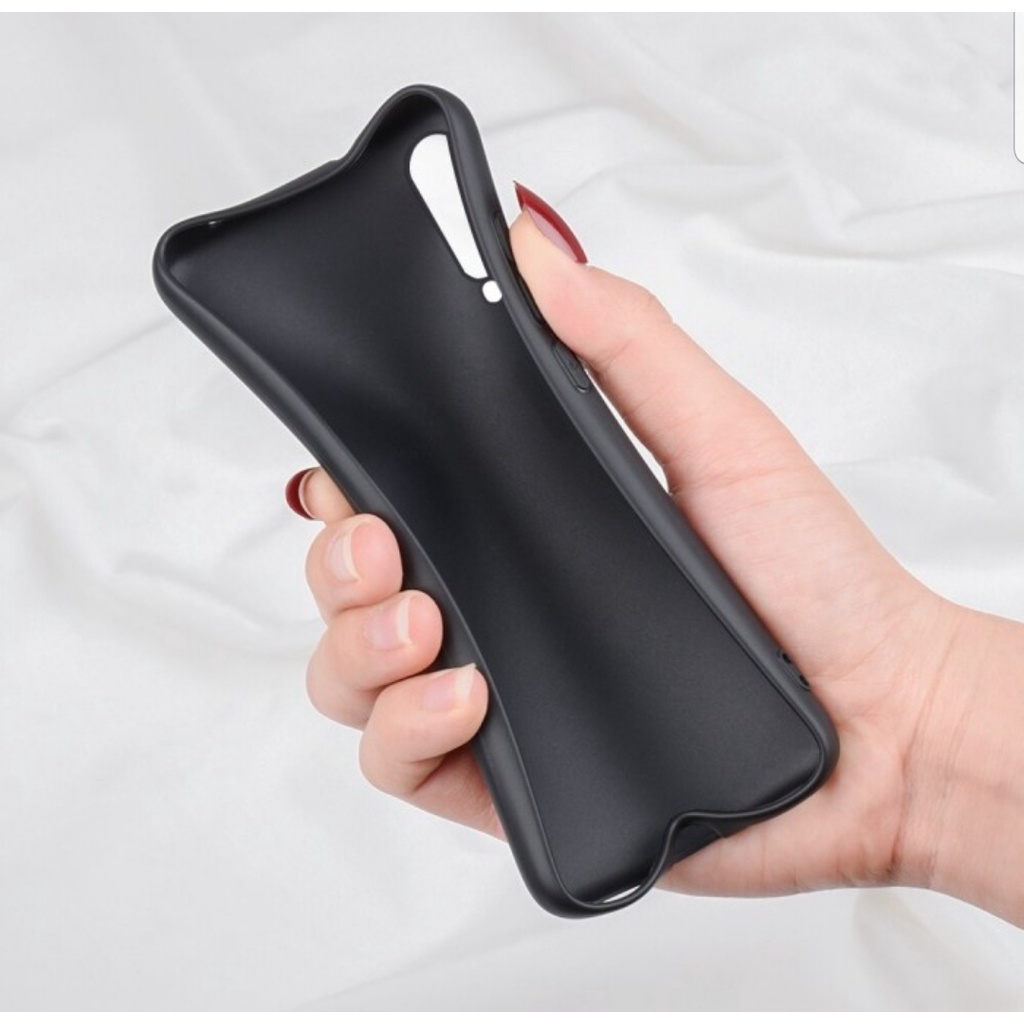 Softcase blackmatte Oppo F7 Realme C21 Realme C21Y C25 black matte lentur anti minyak case tipis hitam