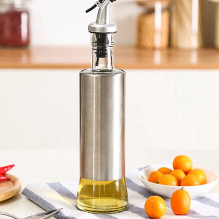 Paling Hemat One Two Cups Botol Minyak Olive Oil Stainles Steel Platted 500ml