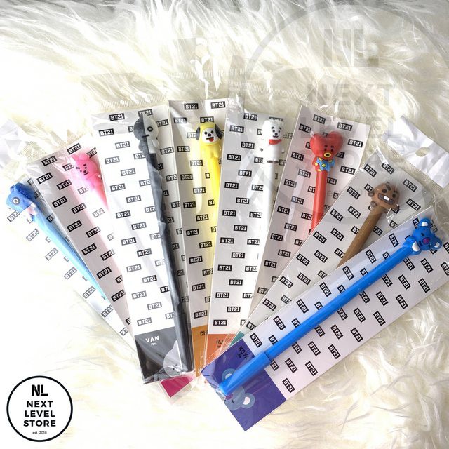 Character Pen Premium Pulpen Gel Pena Karakter BT21 BTS Army - TATA