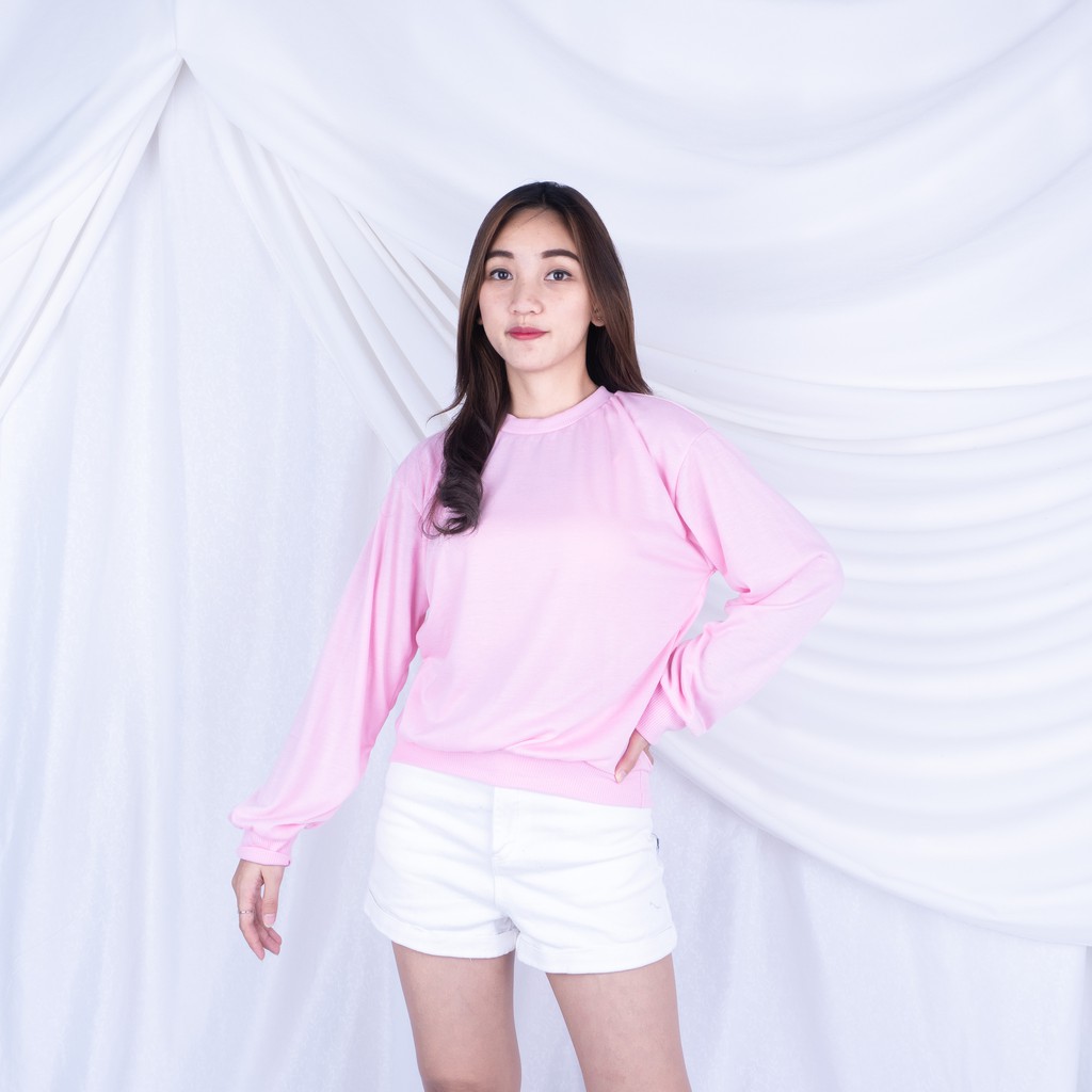 Basic Sweater Polos - Sweater Oblong Wanita BAHAN BABYTERRY